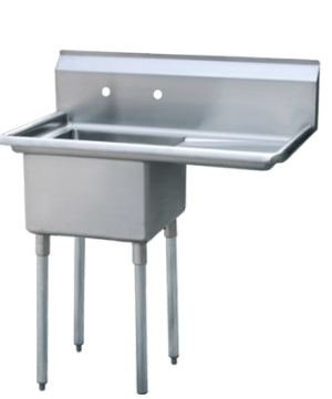 Commercial sinks East Texas ONE-(1)-COMPARTMENT-SINK-Atosa-Catering-Equipment-Model MRSA‐1‐R